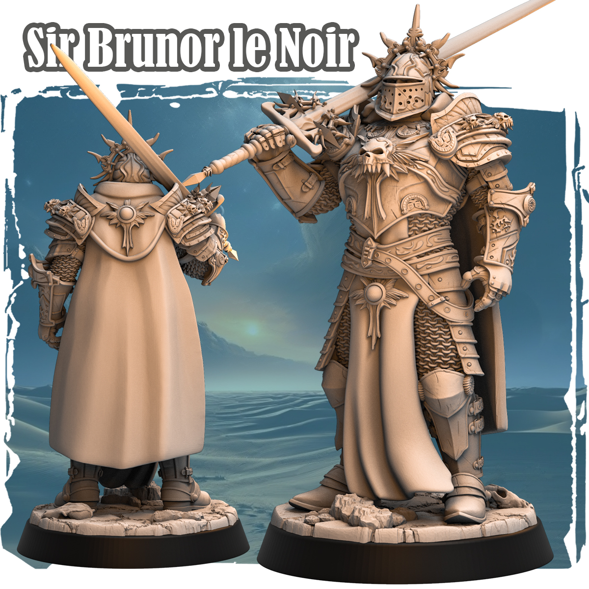 Sir Breunor Le Noir 32mm - Human Death Knight